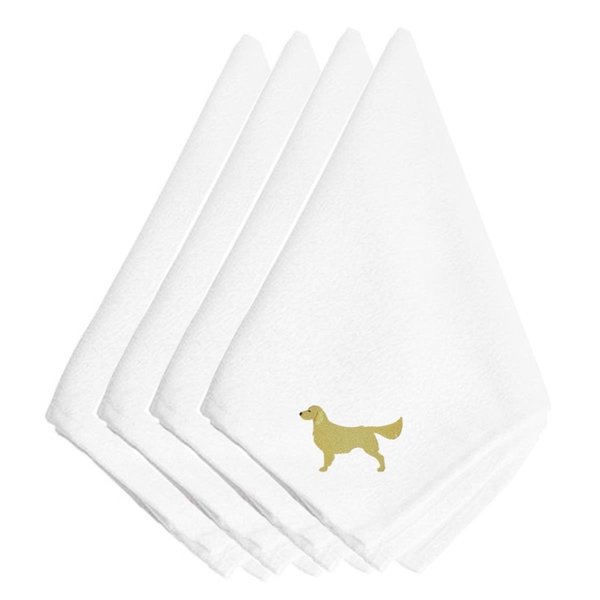 Carolines Treasures Golden Retriever Embroidered Napkins, Set of 4 BB3404NPKE